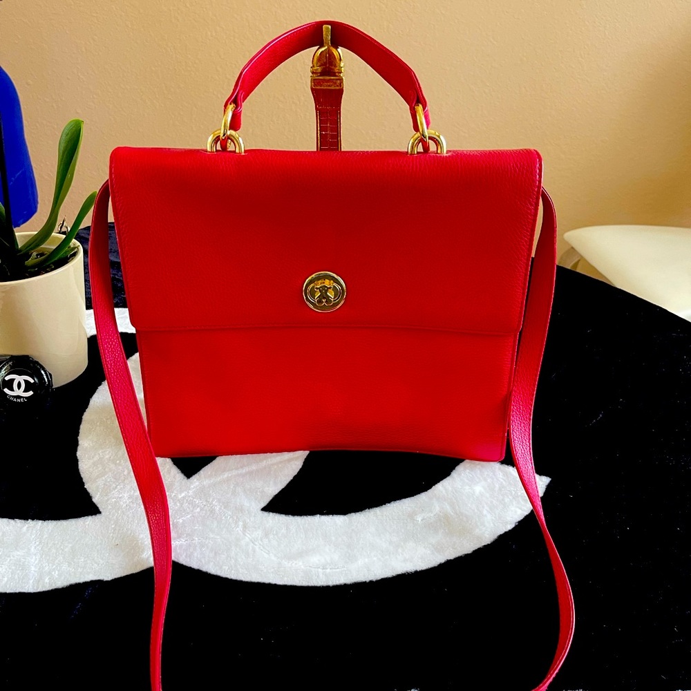 Beautiful big bag leather authentic